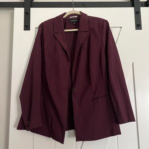 Lane Bryant blazer size 24. One button closure. Purple.